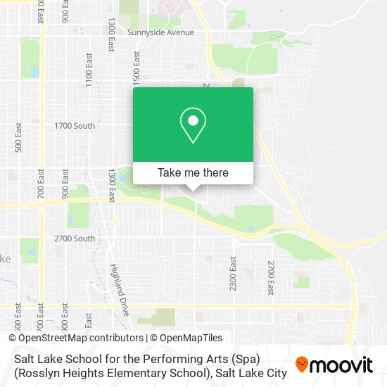 Salt Lake School for the Performing Arts (Spa) (Rosslyn Heights Elementary School) map