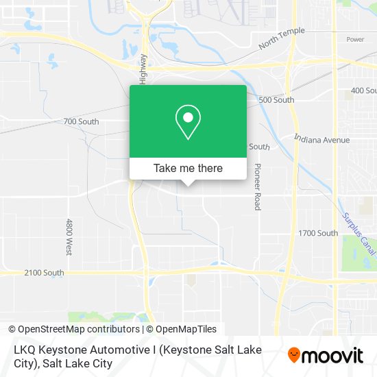 Mapa de LKQ Keystone Automotive I (Keystone Salt Lake City)