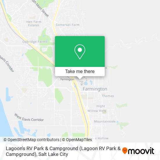 Mapa de Lagoon's RV Park & Campground