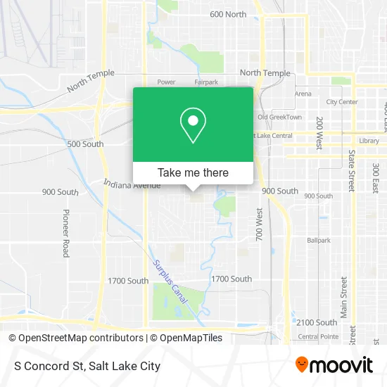 S Concord St map