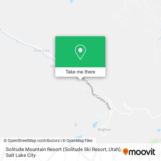 Mapa de Solitude Mountain Resort (Solitude Ski Resort, Utah)