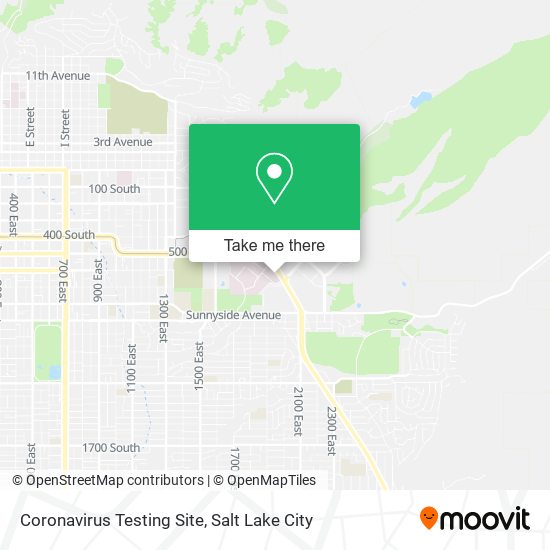 Mapa de Coronavirus Testing Site