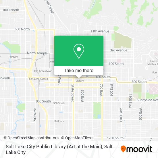 Mapa de Salt Lake City Public Library (Art at the Main)