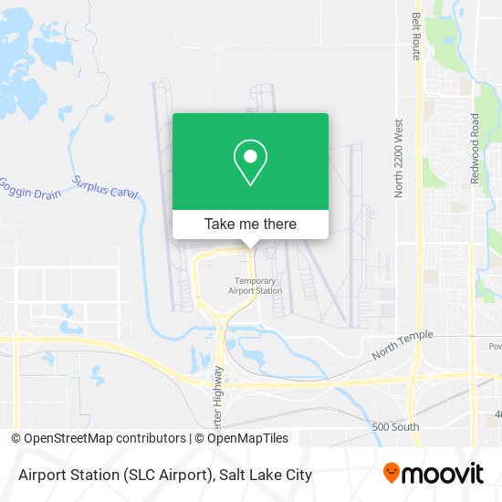 Airport Station (SLC Airport) map