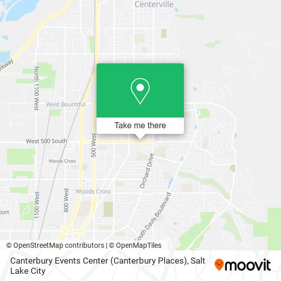 Mapa de Canterbury Events Center (Canterbury Places)