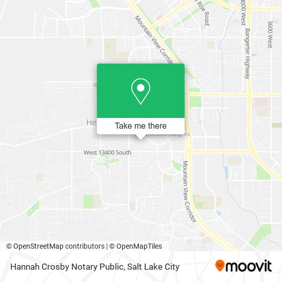 Hannah Crosby Notary Public map