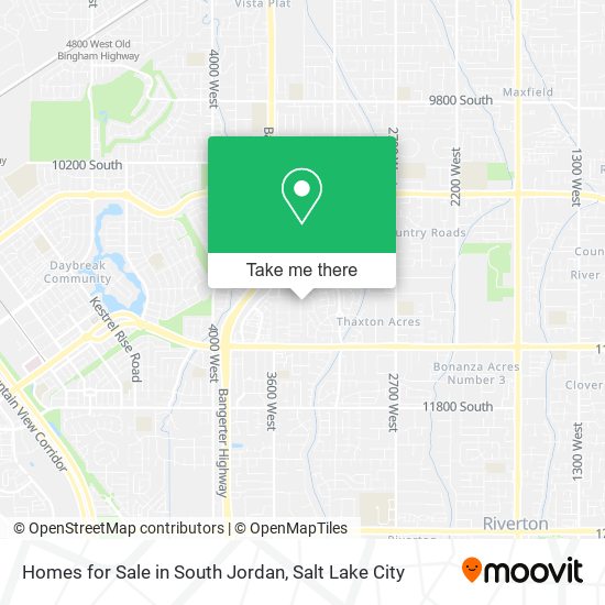 Homes for Sale in South Jordan map