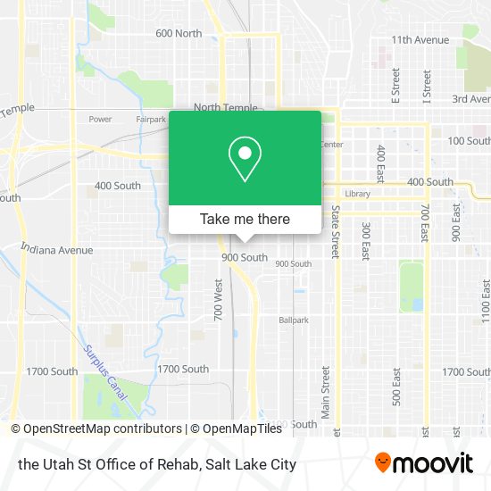 the Utah St Office of Rehab map