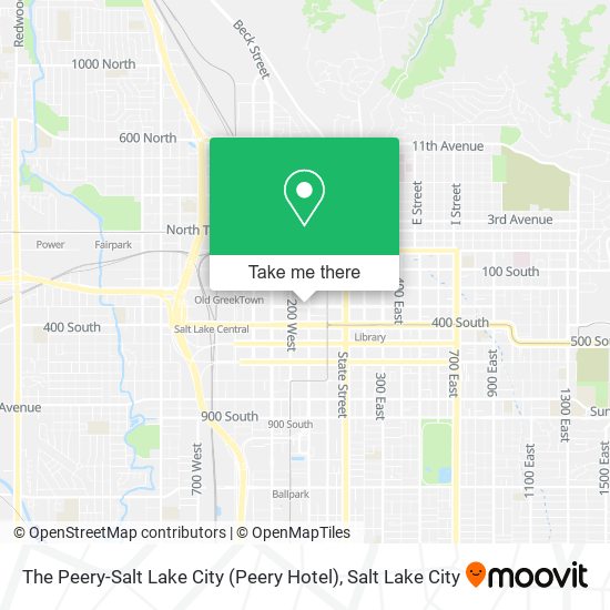 Mapa de The Peery-Salt Lake City (Peery Hotel)