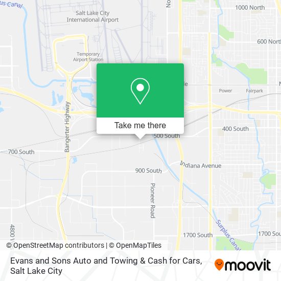 Evans and Sons Auto and Towing & Cash for Cars map