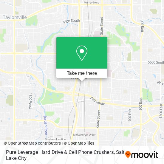 Mapa de Pure Leverage Hard Drive & Cell Phone Crushers