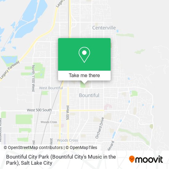 Bountiful City Park (Bountiful City's Music in the Park) map