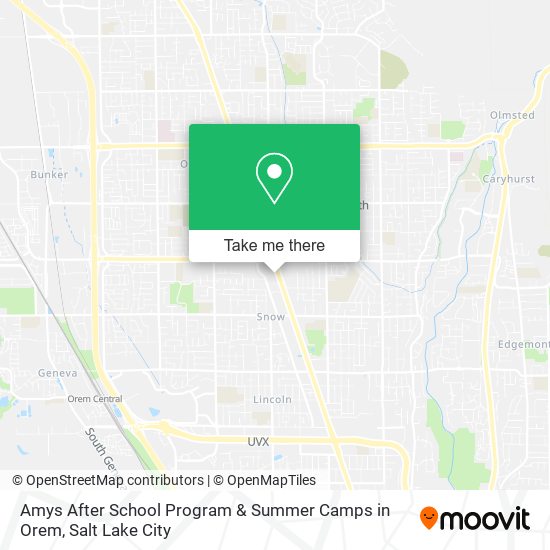 Mapa de Amys After School Program & Summer Camps in Orem