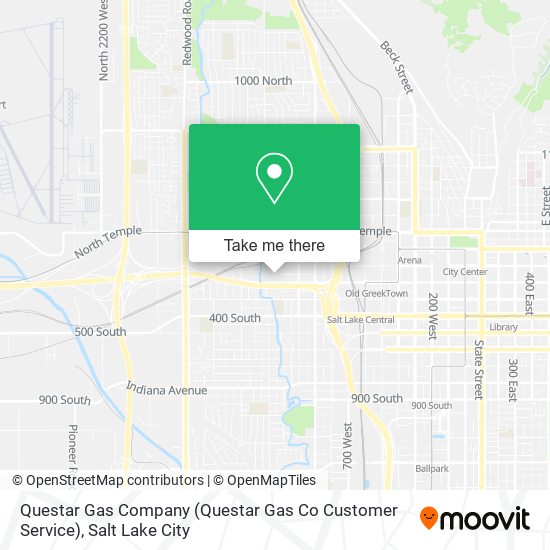 Mapa de Questar Gas Company (Questar Gas Co Customer Service)