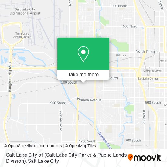 Mapa de Salt Lake City of (Salt Lake City Parks & Public Lands Division)