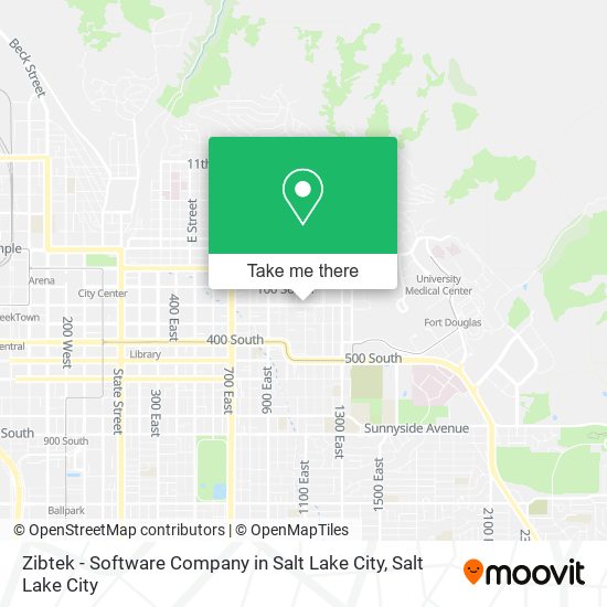 Zibtek - Software Company in Salt Lake City map