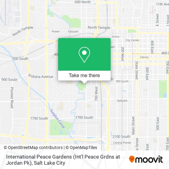 Mapa de International Peace Gardens (Int’l Peace Grdns at Jordan Pk)