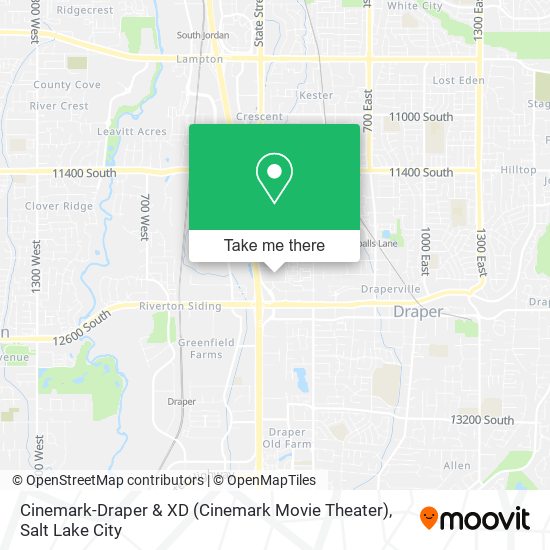 Mapa de Cinemark-Draper & XD (Cinemark Movie Theater)