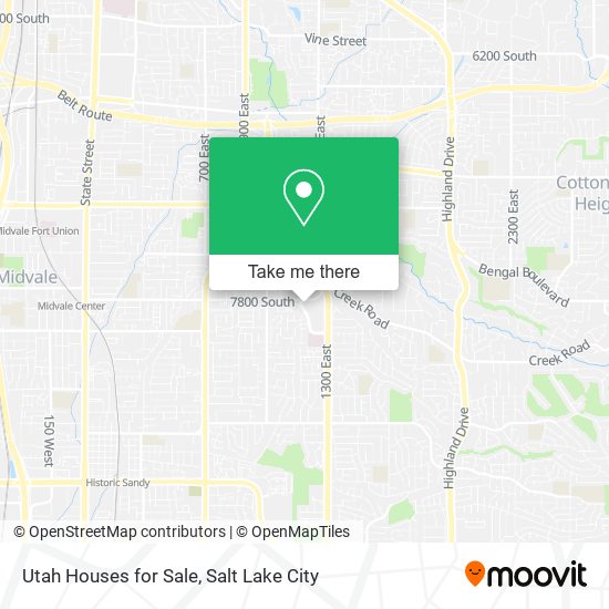 Utah Houses for Sale map