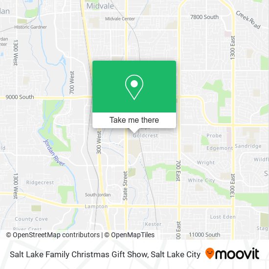 Salt Lake Family Christmas Gift Show map