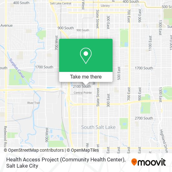 Mapa de Health Access Project (Community Health Center)
