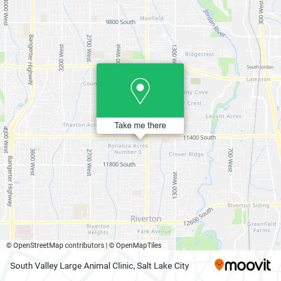 South Valley Large Animal Clinic map
