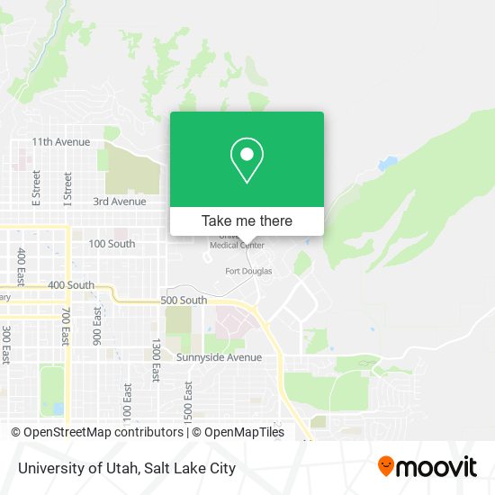 University of Utah map