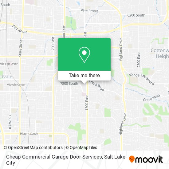 Cheap Commercial Garage Door Services map