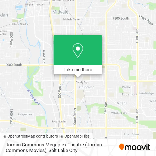 Jordan Commons Megaplex Theatre (Jordan Commons Movies) map