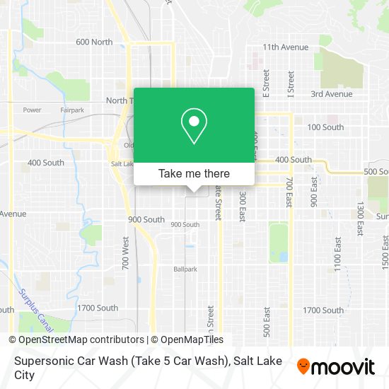 Supersonic Car Wash (Take 5 Car Wash) map