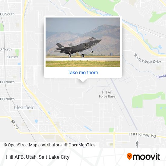 Mapa de Hill AFB, Utah
