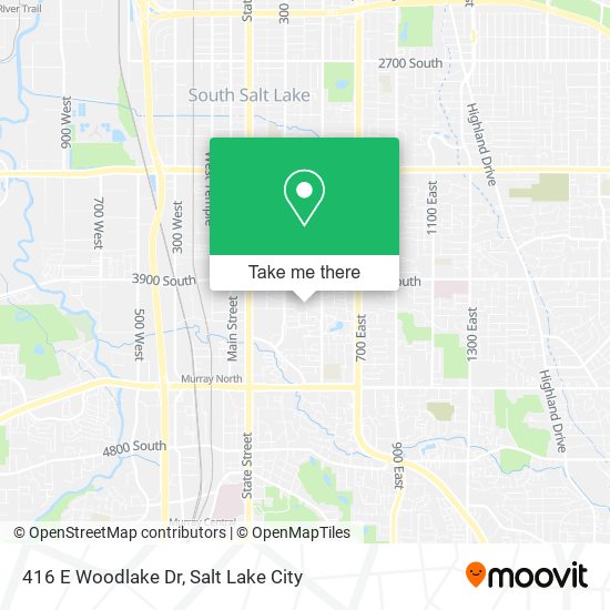Mapa de 416 E Woodlake Dr