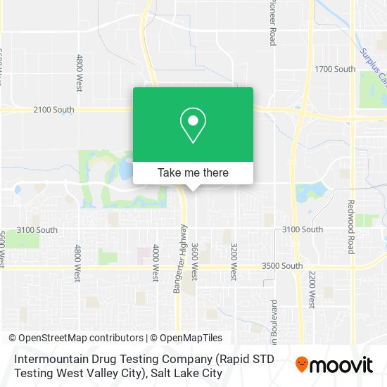 Mapa de Intermountain Drug Testing Company (Rapid STD Testing West Valley City)