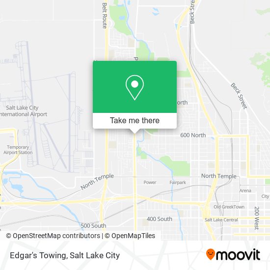 Edgar's Towing map