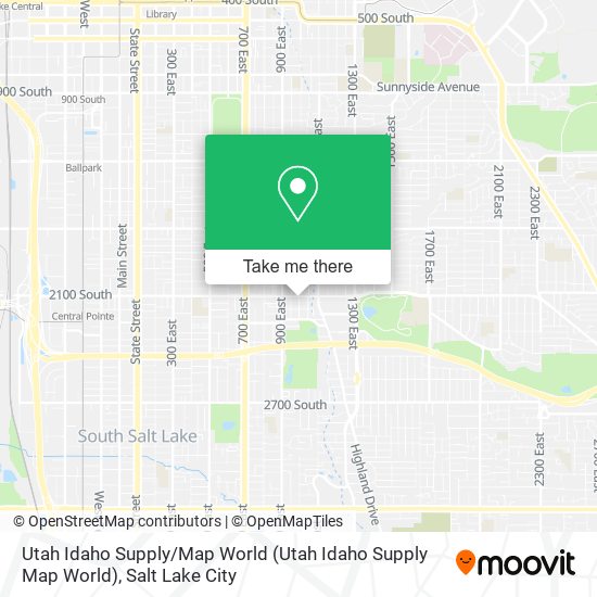 Mapa de Utah Idaho Supply / Map World