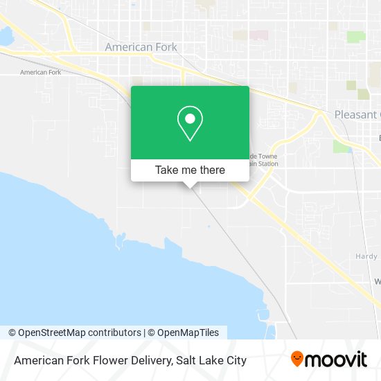 American Fork Flower Delivery map