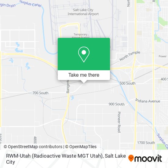 Mapa de RWM-Utah (Radioactive Waste MGT Utah)