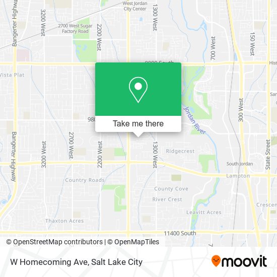 W Homecoming Ave map