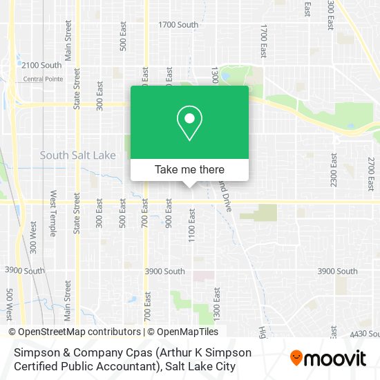 Mapa de Simpson & Company Cpas (Arthur K Simpson Certified Public Accountant)
