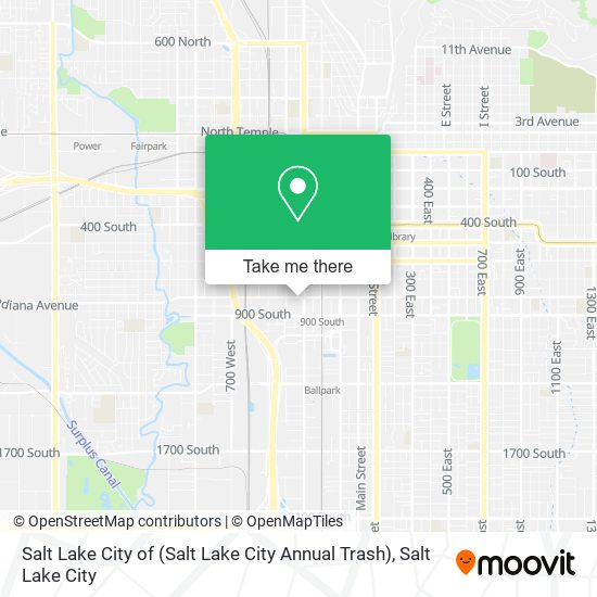 Salt Lake City of (Salt Lake City Annual Trash) map