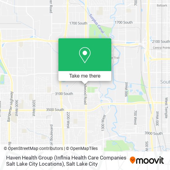 Haven Health Group (Inflnia Health Care Companies Salt Lake City Locations) map