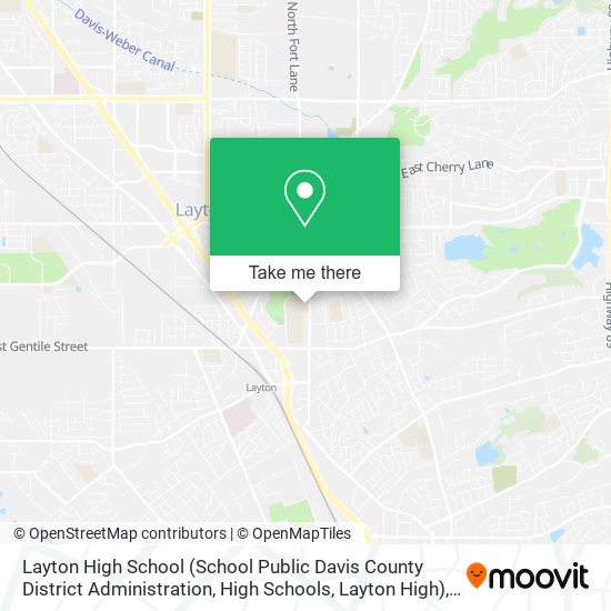 Mapa de Layton High School (School Public Davis County District Administration, High Schools, Layton High)