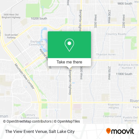 The View Event Venue map