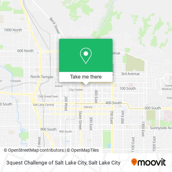 Mapa de 3quest Challenge of Salt Lake City