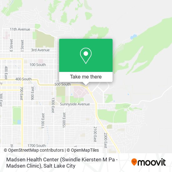Madsen Health Center (Swindle Kiersten M Pa - Madsen Clinic) map