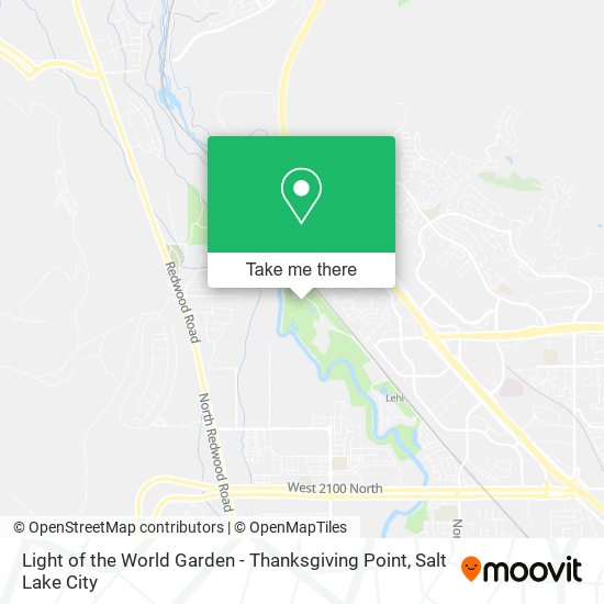 Mapa de Light of the World Garden - Thanksgiving Point