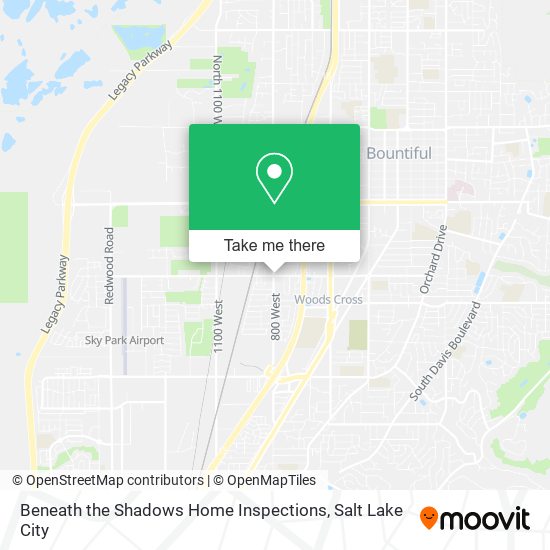 Beneath the Shadows Home Inspections map