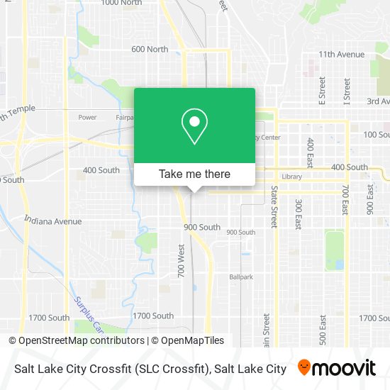 Mapa de Salt Lake City Crossfit (SLC Crossfit)