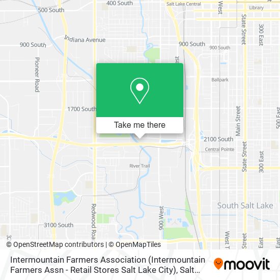 Mapa de Intermountain Farmers Association (Intermountain Farmers Assn - Retail Stores Salt Lake City)