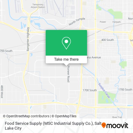 Mapa de Food Service Supply (MSC Industrial Supply Co.)